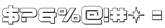 Pilot Command Outline Font OTHER CHARS