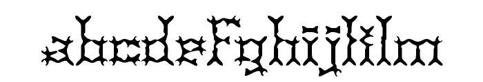 Pincers BRK Font LOWERCASE