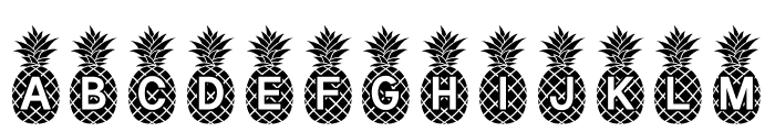 Pineapple_Mono Font UPPERCASE