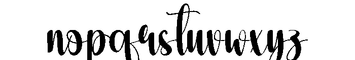 Pinetree Font LOWERCASE