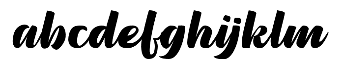 Pinguid Font LOWERCASE