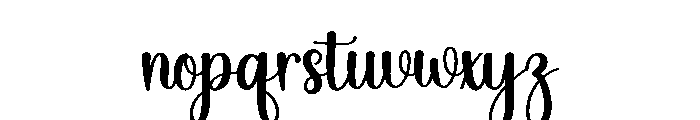 Pink Love Font LOWERCASE