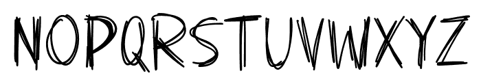 Pinkend Font UPPERCASE
