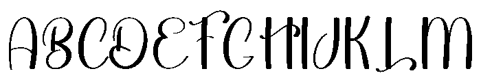 Pinkish Font UPPERCASE