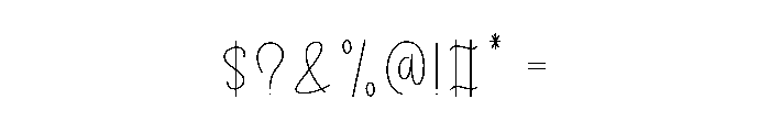 Pinky Baby Font OTHER CHARS