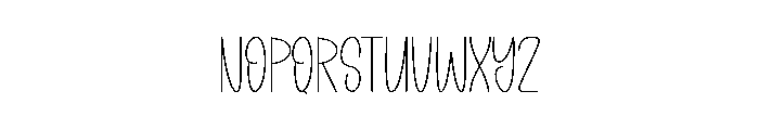 Pinky Baby Font LOWERCASE