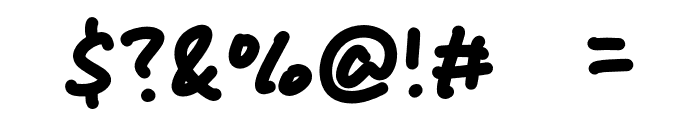 Pinky Smush Font OTHER CHARS