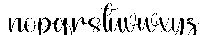 Pinky1 Font LOWERCASE