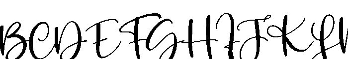 Pinky Font UPPERCASE