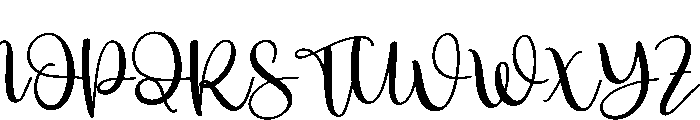 Pinky Font UPPERCASE