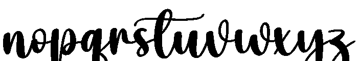 Pinky Font LOWERCASE