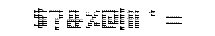 Pinstripe Bitmap Regular Font OTHER CHARS