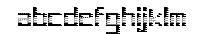 Pinstripe Bitmap Regular Font LOWERCASE