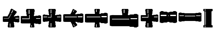 Pipe Fitting Font OTHER CHARS