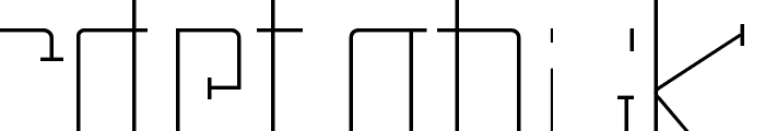 Pipe Line Font LOWERCASE