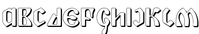 Piper Pie 3D Font LOWERCASE