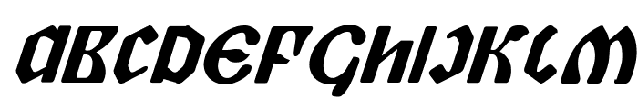 Piper Pie Bold Italic Font UPPERCASE