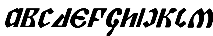 Piper Pie Bold Italic Font LOWERCASE