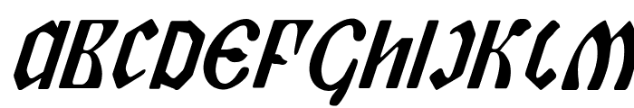 Piper Pie Cond Italic Font UPPERCASE