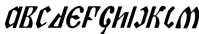 Piper Pie Cond Italic Font LOWERCASE