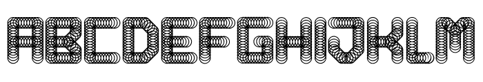 Pipes Abstract Regular Font UPPERCASE