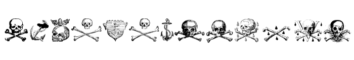 Pirates Two Font LOWERCASE
