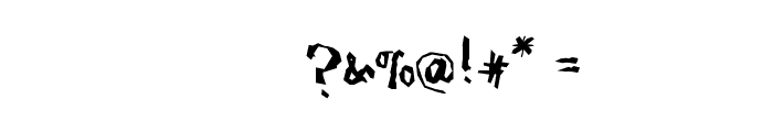 PiratiquaVertical Font OTHER CHARS