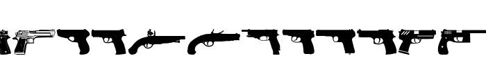 Pistolas Font UPPERCASE