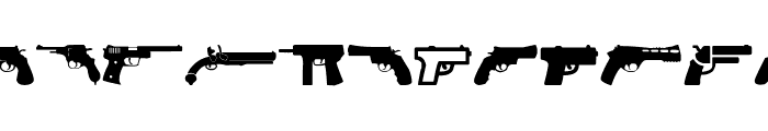 Pistolas Font LOWERCASE