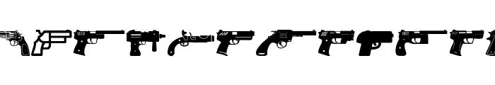 Pistolas Font LOWERCASE
