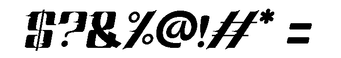 Piston Race Free Vertion Italic Font OTHER CHARS