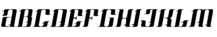 Piston Race Free Vertion Italic Font UPPERCASE