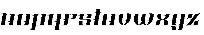 Piston Race Free Vertion Italic Font LOWERCASE