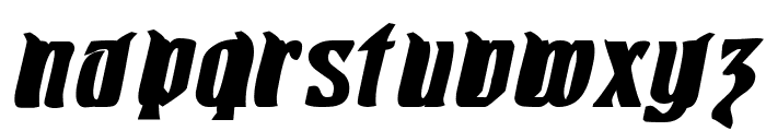 Pittoresk Bold Oblique Font LOWERCASE