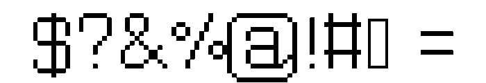 PixdorTwo Font OTHER CHARS