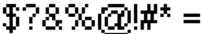 Pixel Arial 11 Font OTHER CHARS