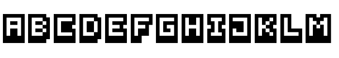Pixel Bit Advanced Regular Font UPPERCASE