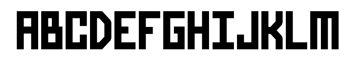 Pixel Bit Free Font UPPERCASE