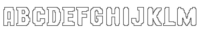 Pixel Book Out Font UPPERCASE