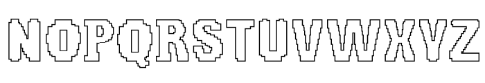 Pixel Book Out Font UPPERCASE