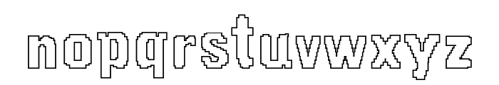 Pixel Book Out Font LOWERCASE
