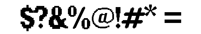 Pixel Book Font OTHER CHARS