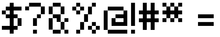 Pixel Caps Font OTHER CHARS