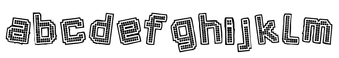 Pixel Chaos Font LOWERCASE