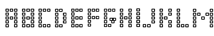 Pixel-Chunker Font UPPERCASE