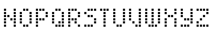 Pixel Cyrillic Font UPPERCASE