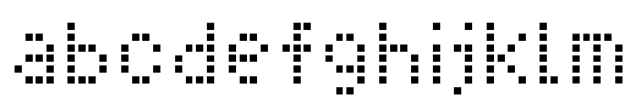 Pixel Cyrillic Font LOWERCASE