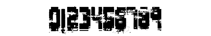 Pixel Destroyed Font OTHER CHARS