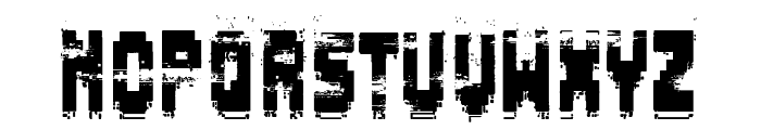 Pixel Destroyed Font UPPERCASE