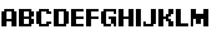 Pixel Digivolve Font UPPERCASE